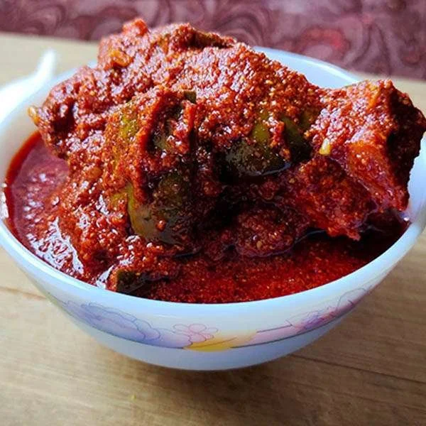 Home made andhra avakaya pickle
